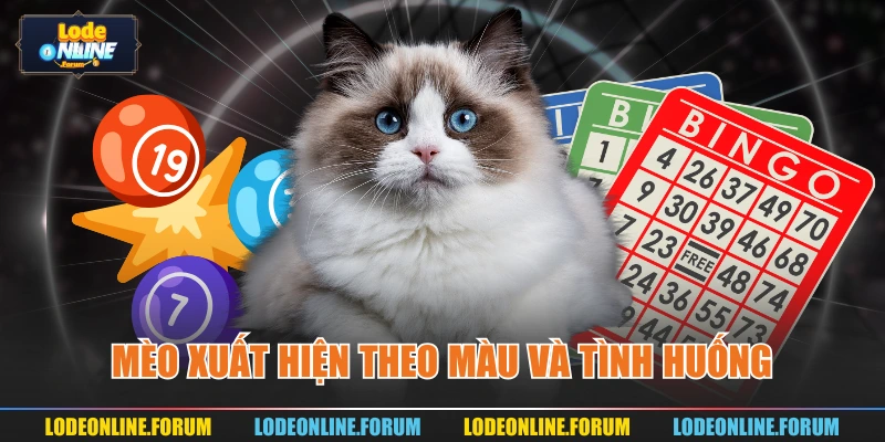 Mèo xuất hiện theo màu và tình huống